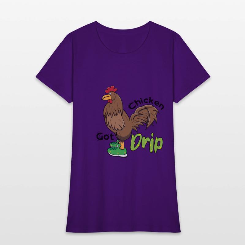 Chicken With Shoes Brown Green DRIP