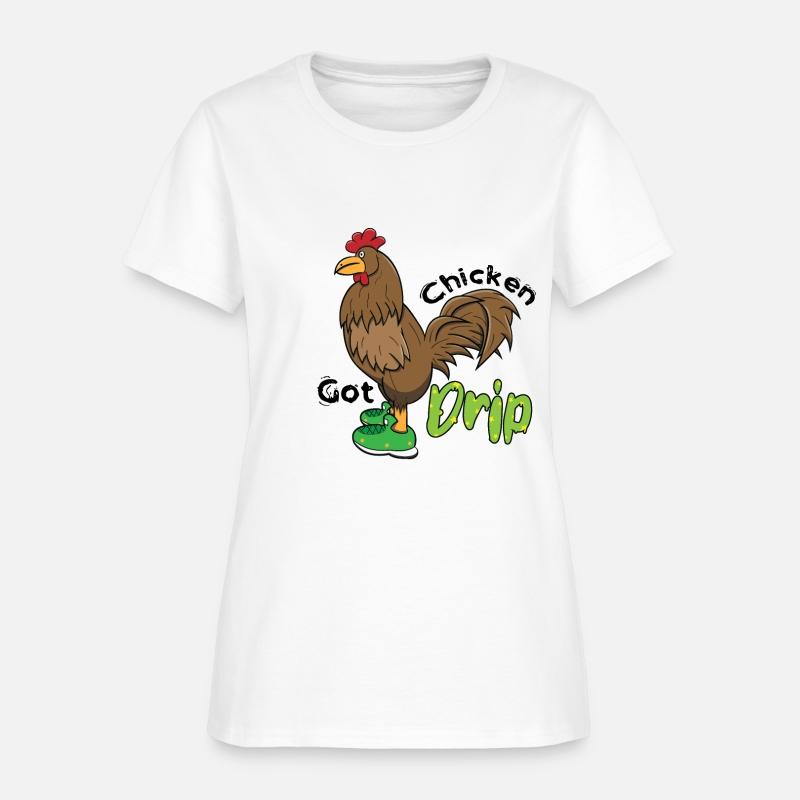 Chicken With Shoes Brown Green DRIP