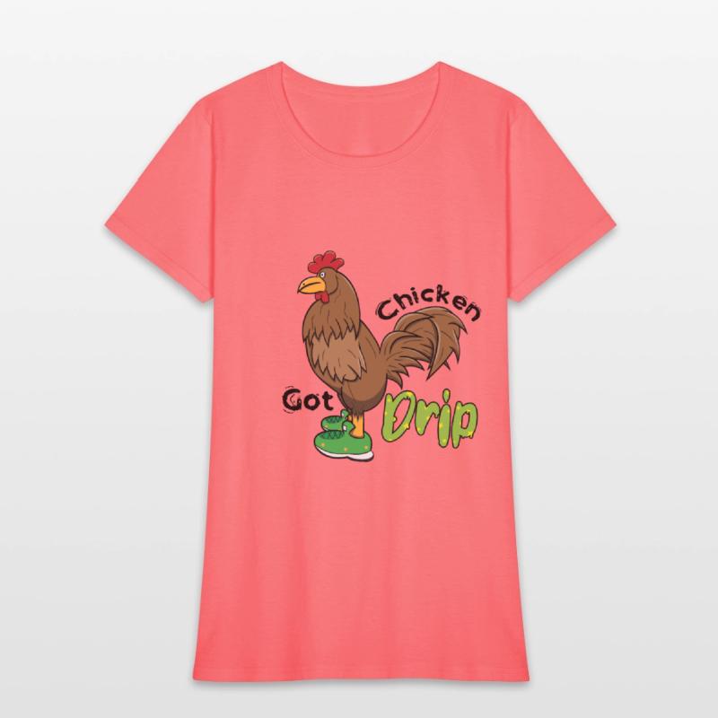 Chicken With Shoes Brown Green DRIP