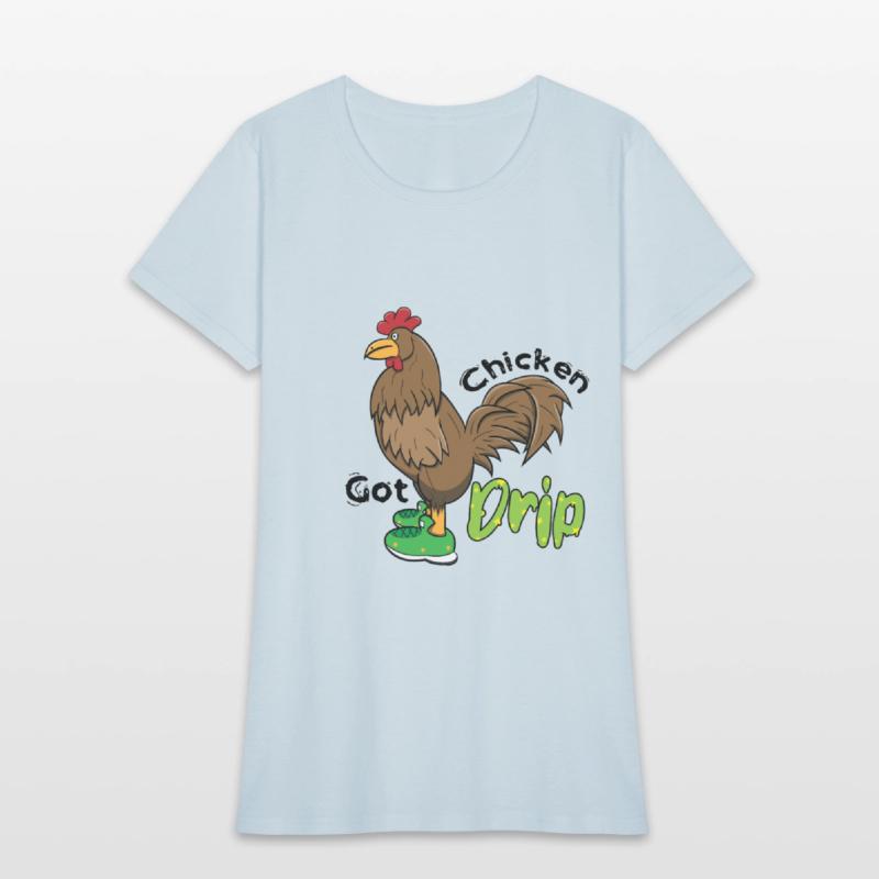 Chicken With Shoes Brown Green DRIP