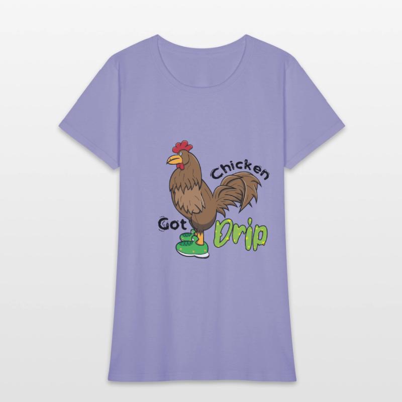 Chicken With Shoes Brown Green DRIP