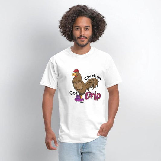 Chicken With Shoes Brown Purple DRIP