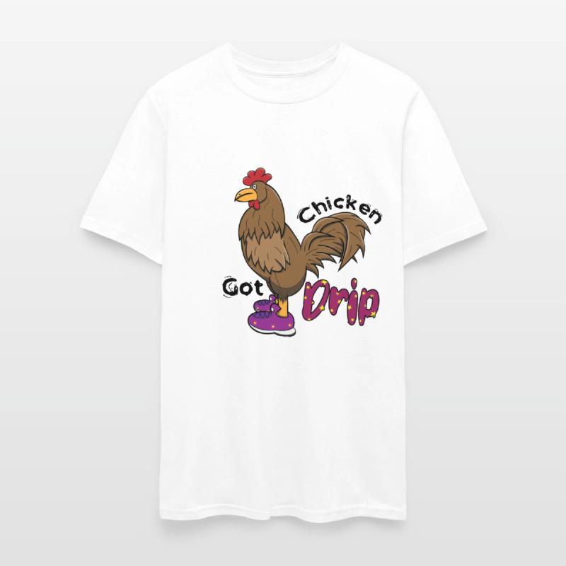 Chicken With Shoes Brown Purple DRIP