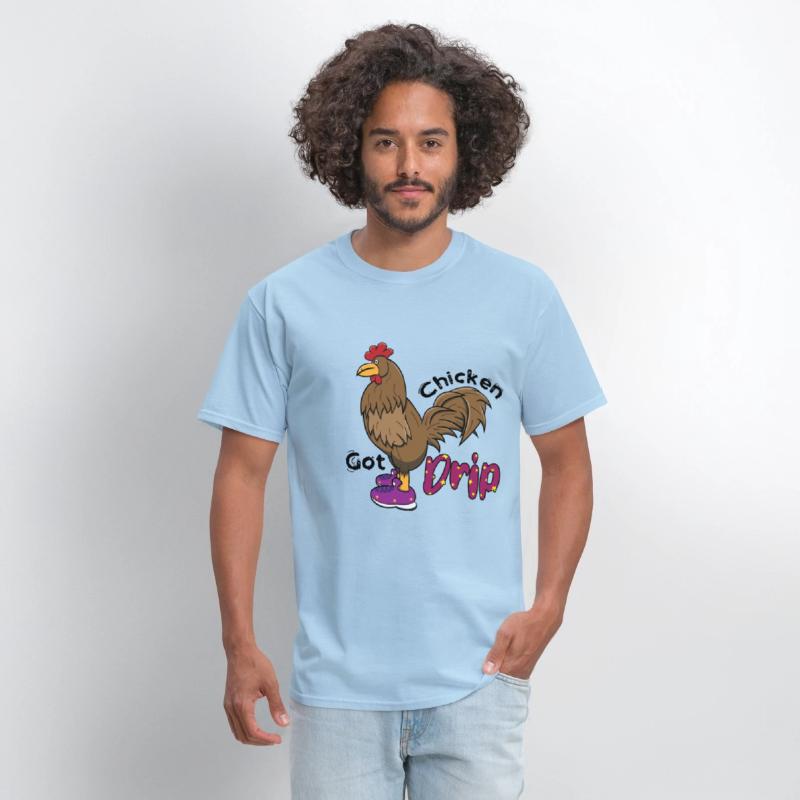 Chicken With Shoes Brown Purple DRIP