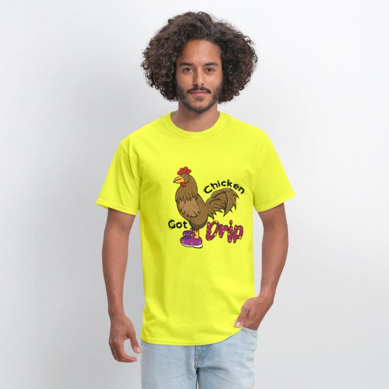 Chicken With Shoes Brown Purple DRIP