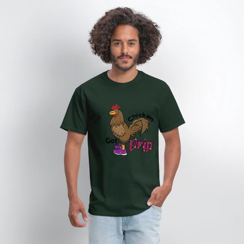 Chicken With Shoes Brown Purple DRIP