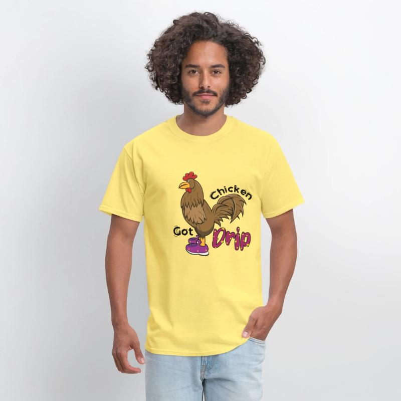 Chicken With Shoes Brown Purple DRIP