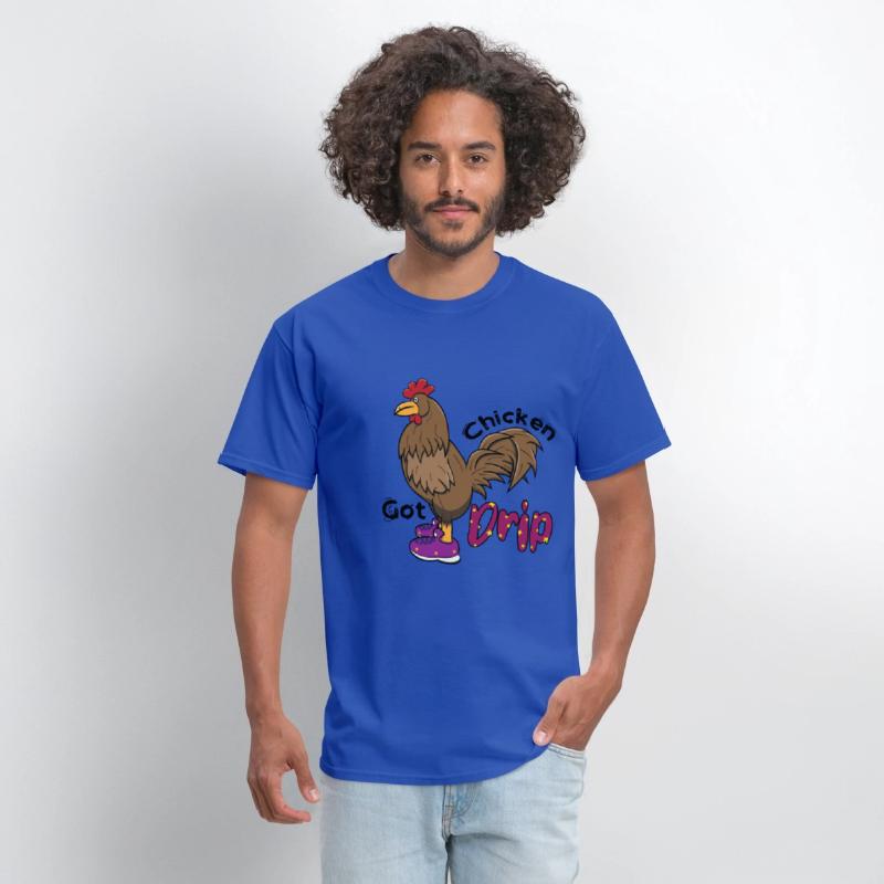 Chicken With Shoes Brown Purple DRIP