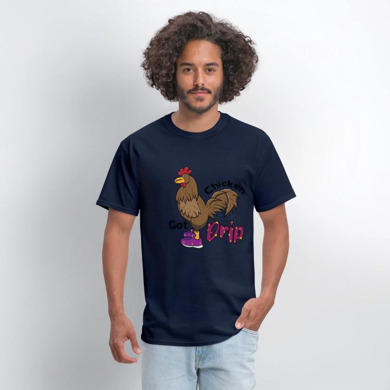 Chicken With Shoes Brown Purple DRIP