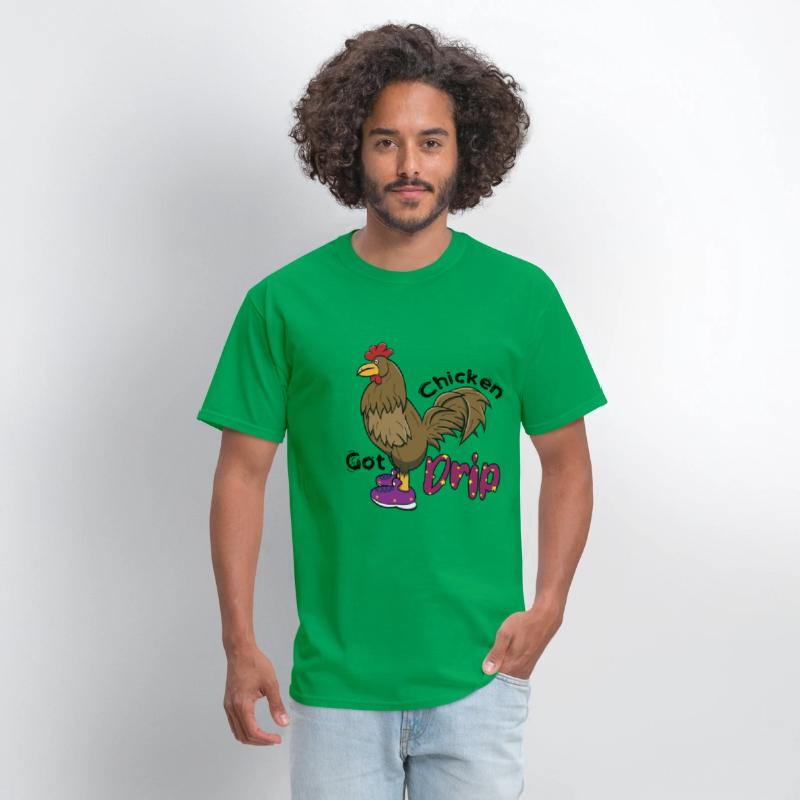 Chicken With Shoes Brown Purple DRIP
