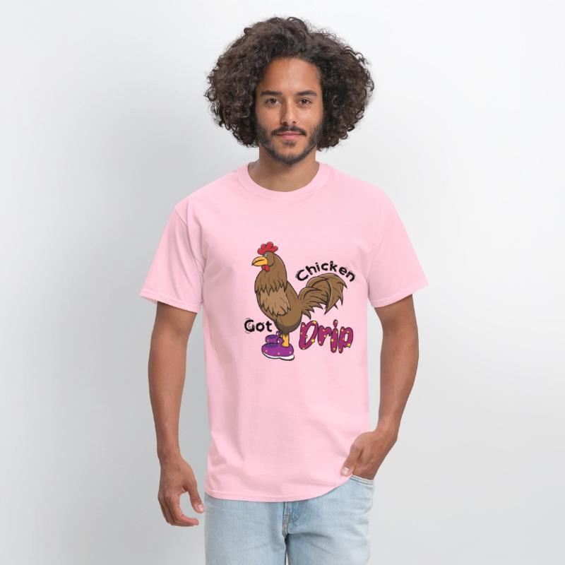 Chicken With Shoes Brown Purple DRIP