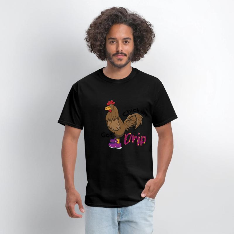 Chicken With Shoes Brown Purple DRIP