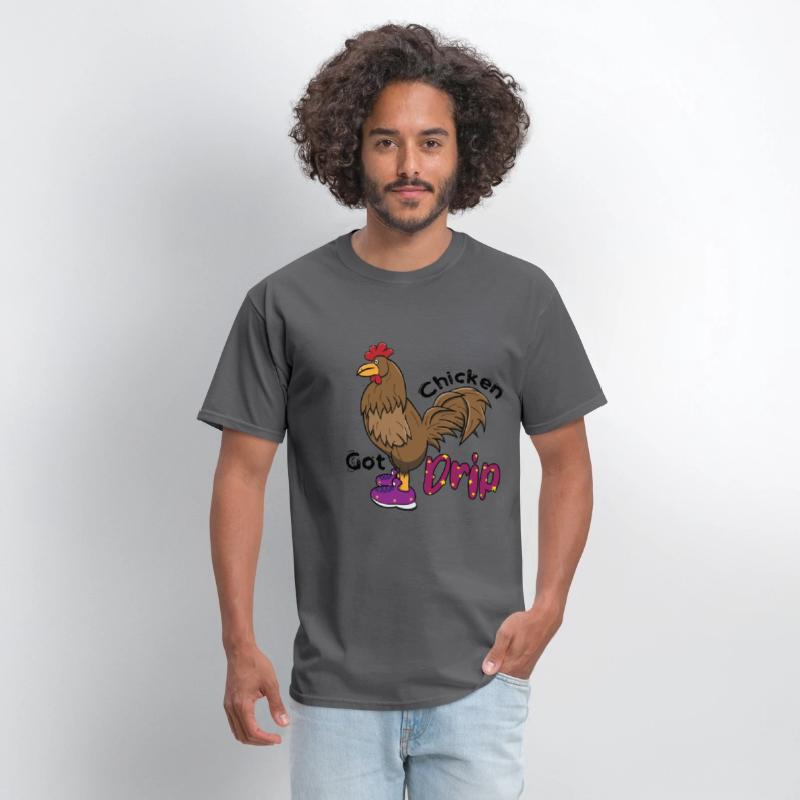 Chicken With Shoes Brown Purple DRIP