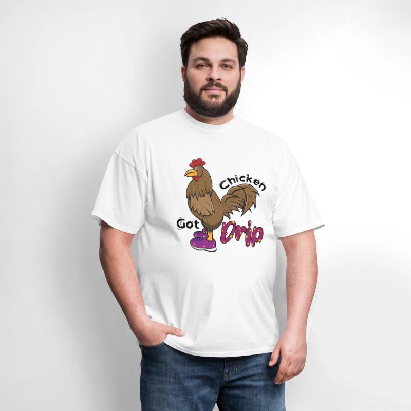 Chicken With Shoes Brown Purple DRIP