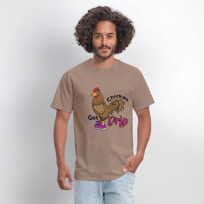 Chicken With Shoes Brown Purple DRIP