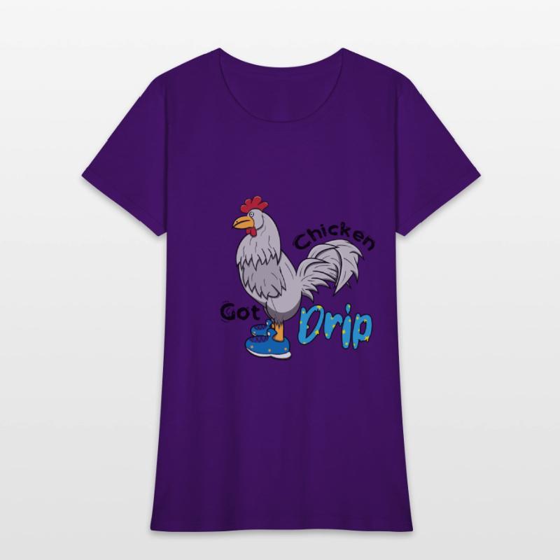 Chicken With Shoes White Blue DRIP