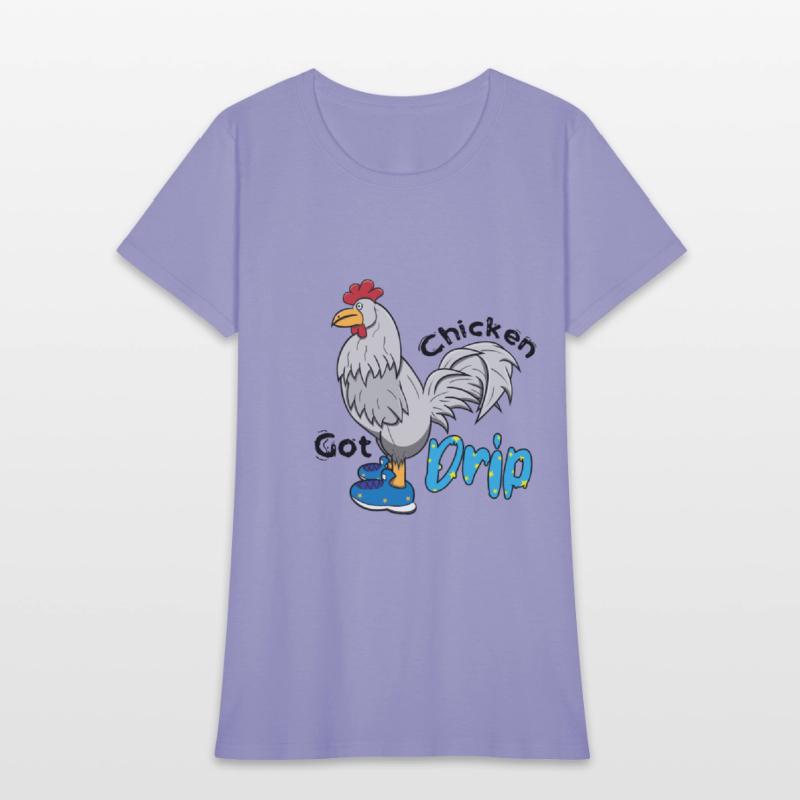 Chicken With Shoes White Blue DRIP