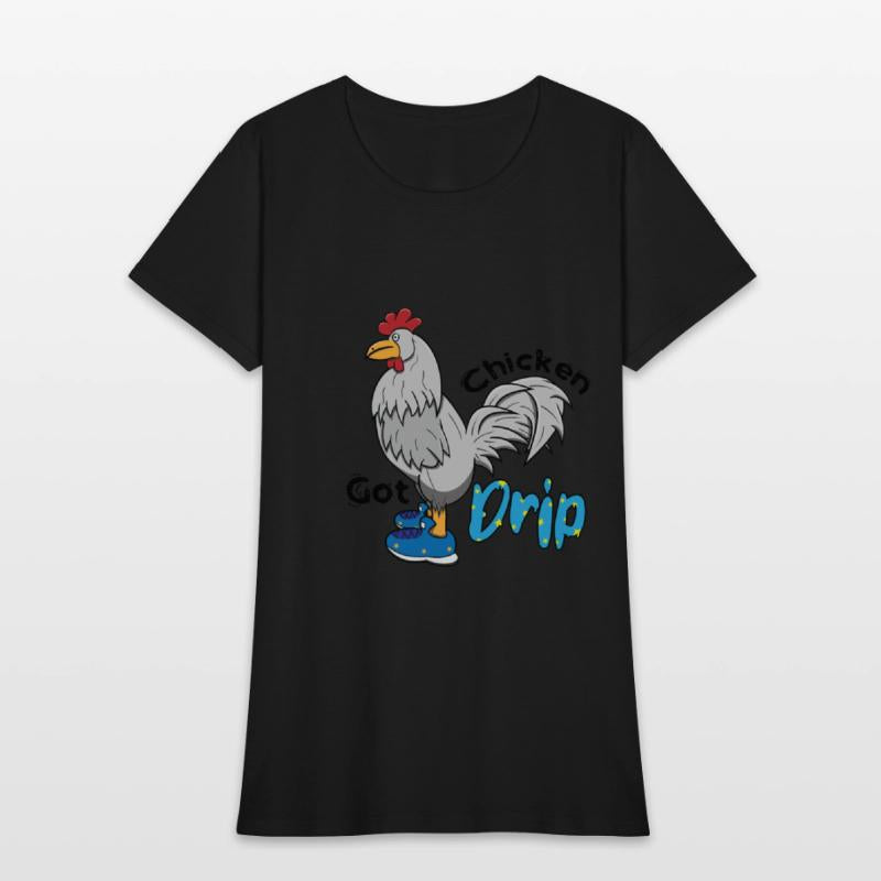 Chicken With Shoes White Blue DRIP