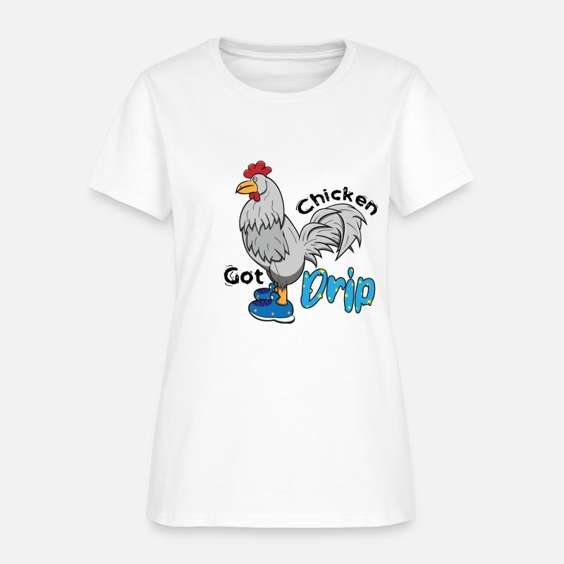 Chicken With Shoes White Blue DRIP