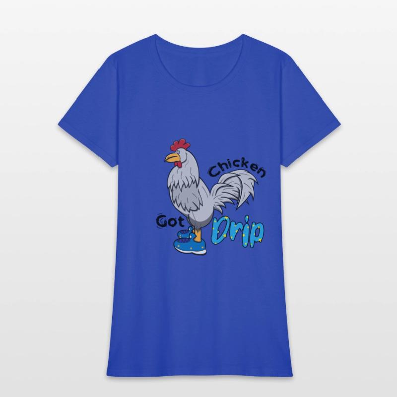 Chicken With Shoes White Blue DRIP
