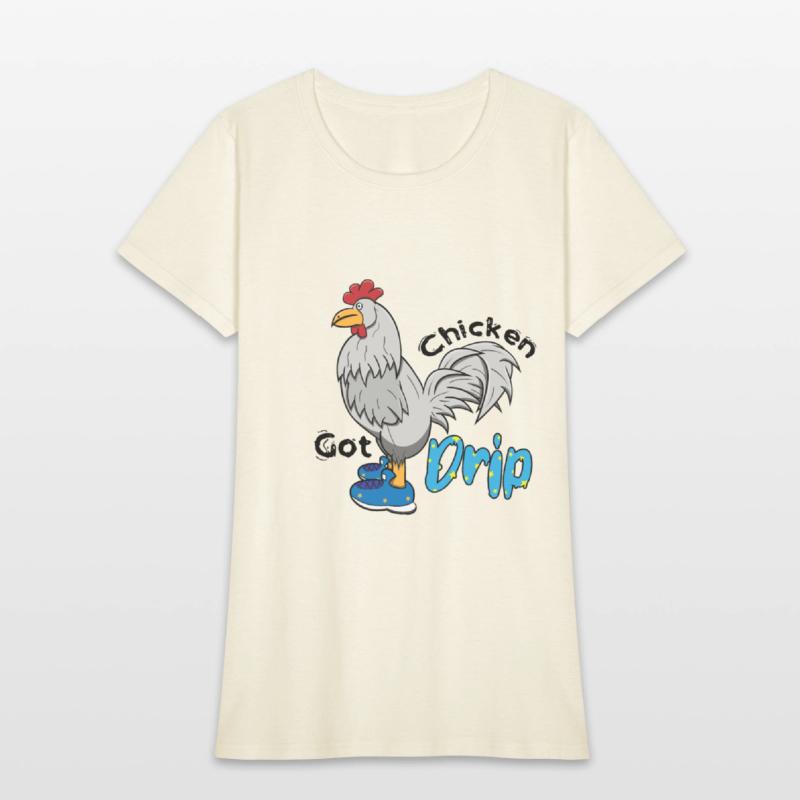 Chicken With Shoes White Blue DRIP