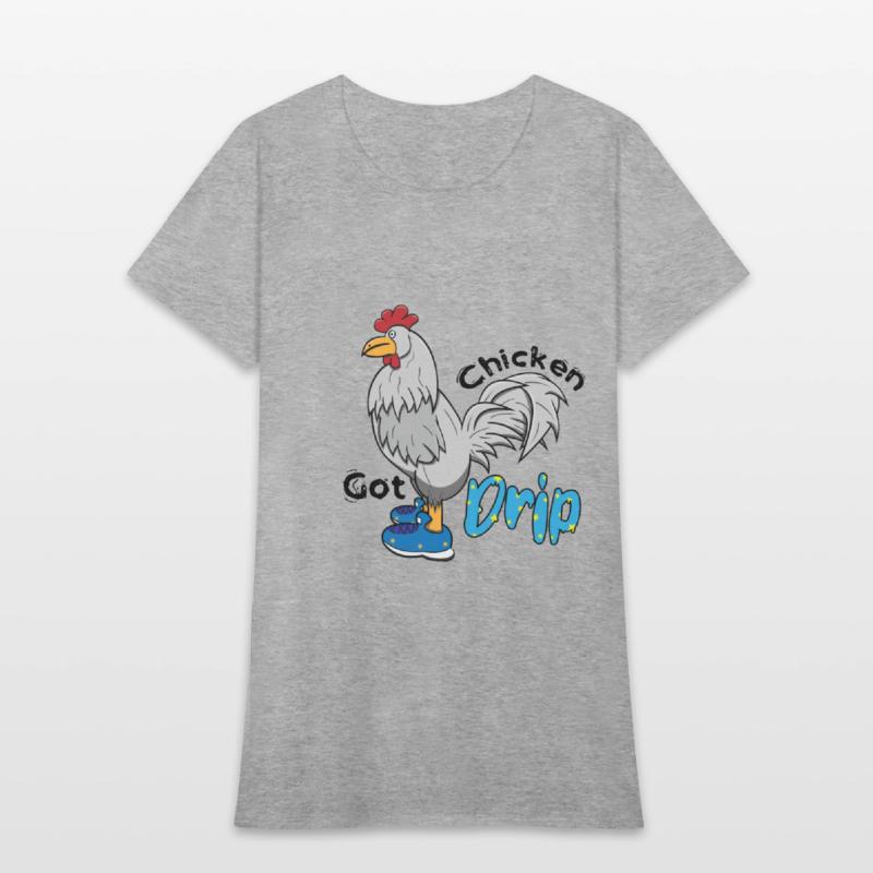 Chicken With Shoes White Blue DRIP