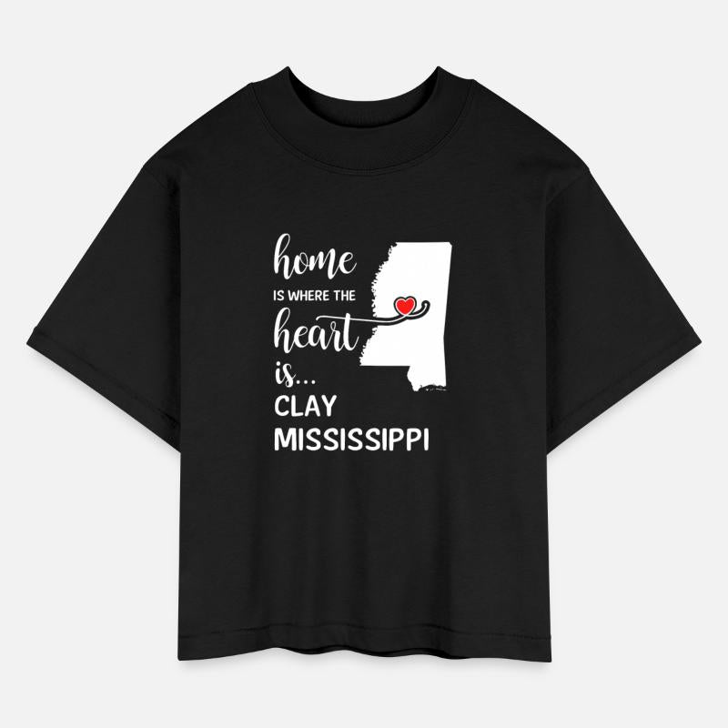 Clay County Mississipi Is Where My Heart Is Gift