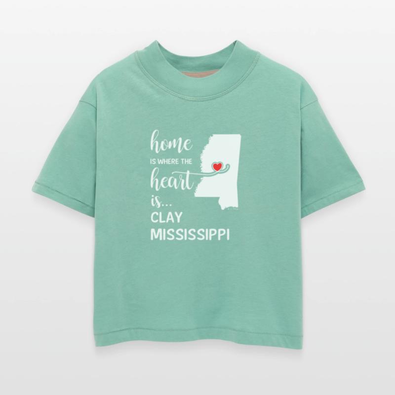 Clay County Mississipi Is Where My Heart Is Gift