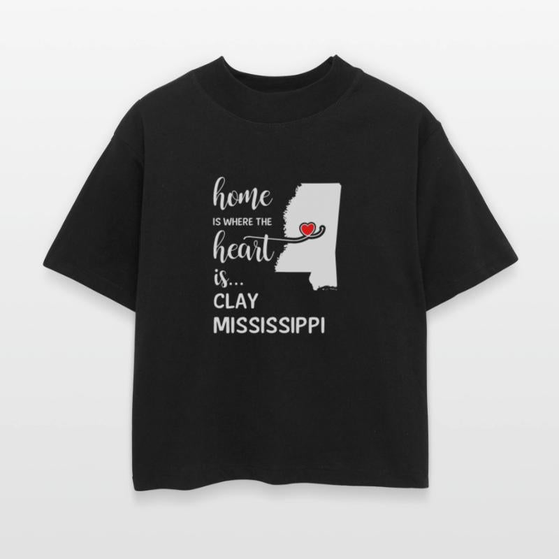 Clay County Mississipi Is Where My Heart Is Gift