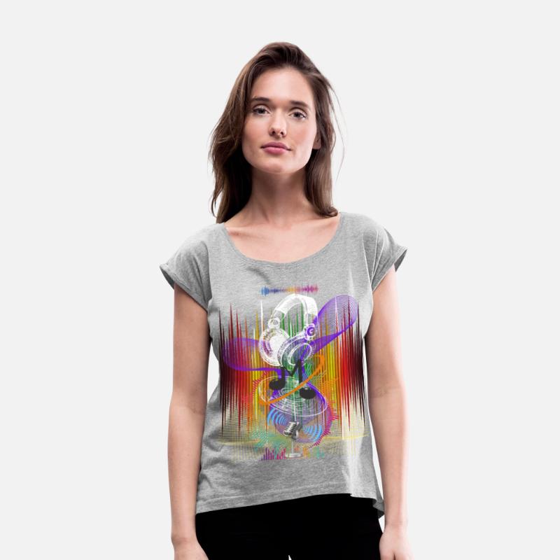 Sound Waves Symphony, Vibrant Headphones Vinyl