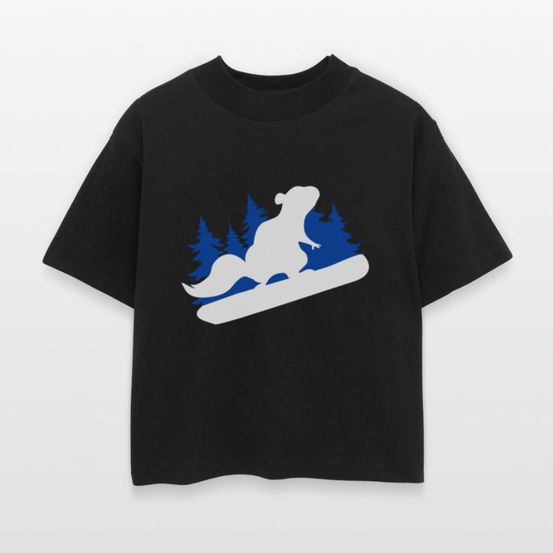 Squirrel Snowboard Funny Snowboarding