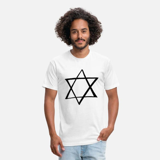 Star of David hand drawn tag