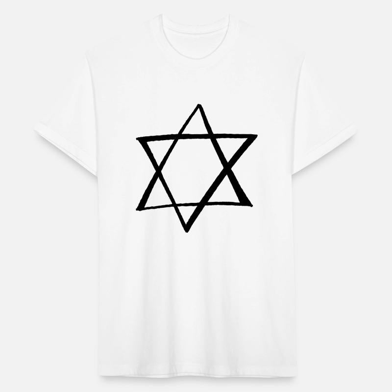 Star of David hand drawn tag