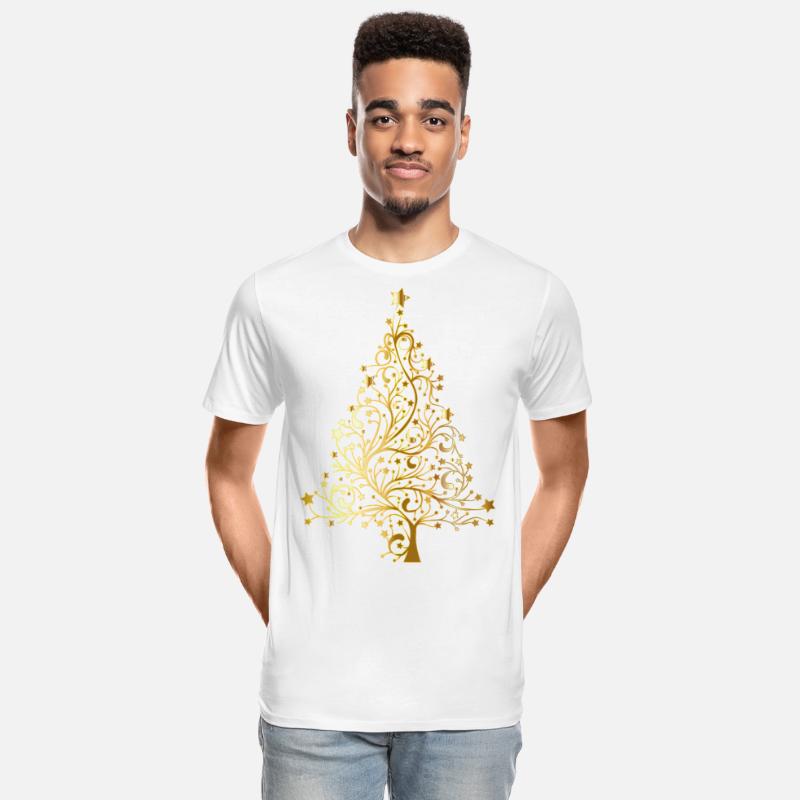 Starry Christmas Tree Gold No Background