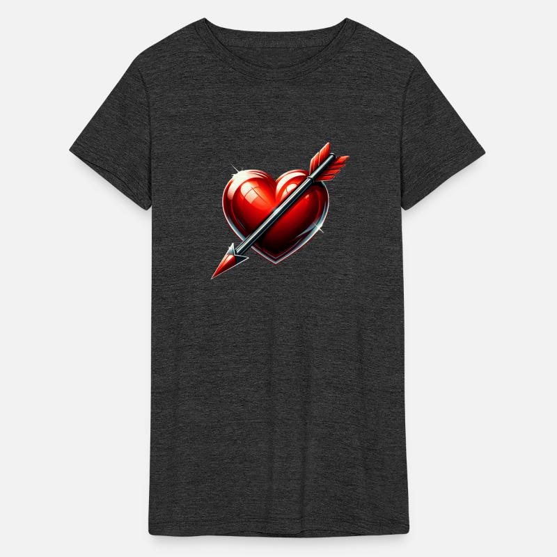 Stylized Bright Heart with Arrow