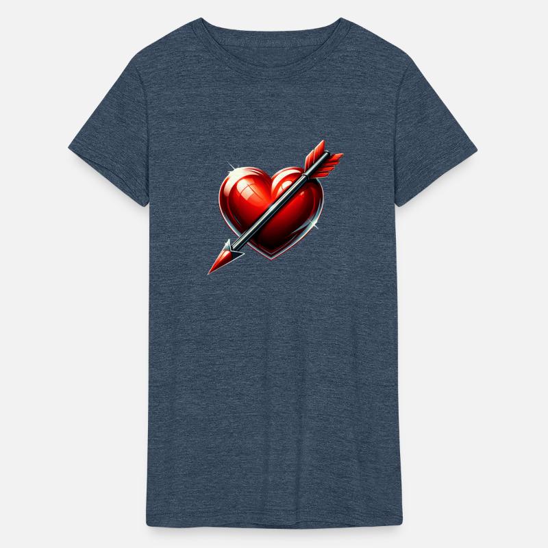 Stylized Bright Heart with Arrow