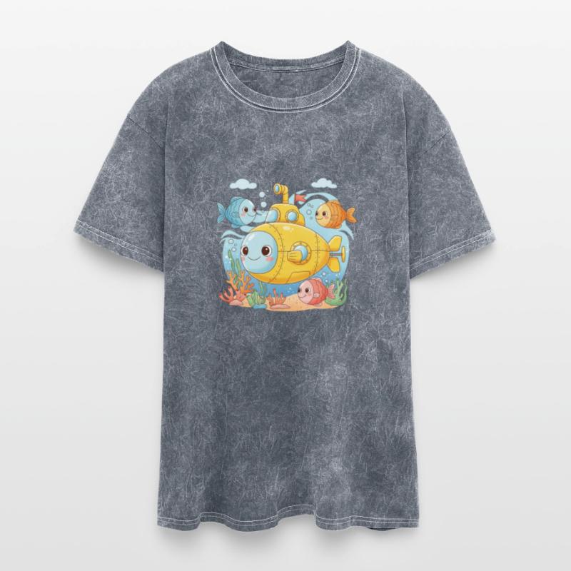 Submarine with Smiling Fish