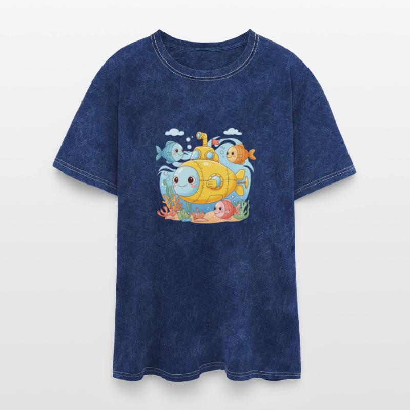 Submarine with Smiling Fish