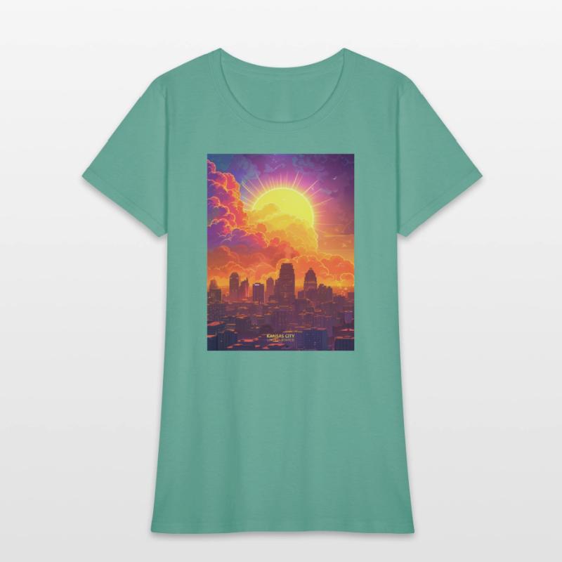 Sunset in Kansas City Missouri USA