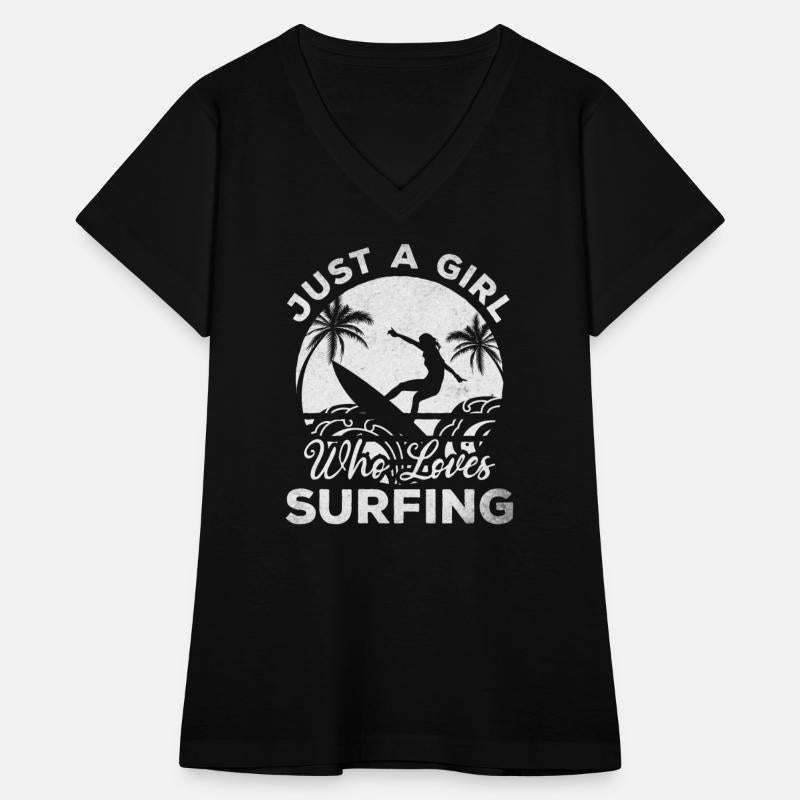 Surfer Girls Surfing Girl - Just A Girl Who Loves