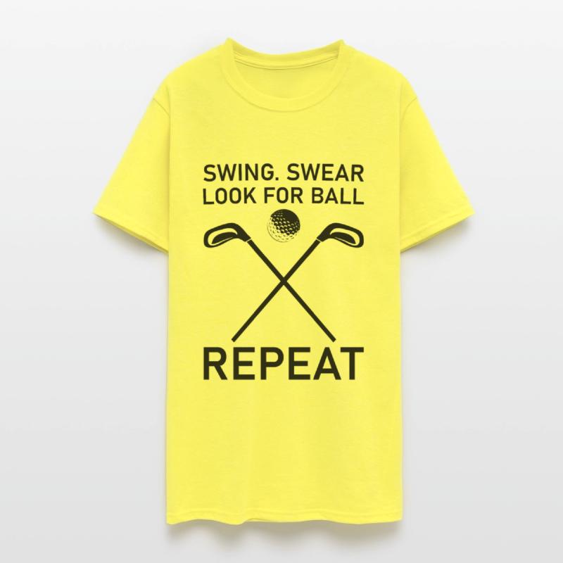 Swing Swear Look For Ball Repeat - Funny Golf