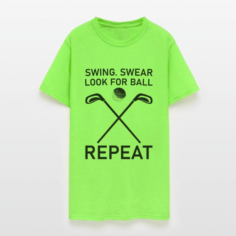 Swing Swear Look For Ball Repeat - Funny Golf