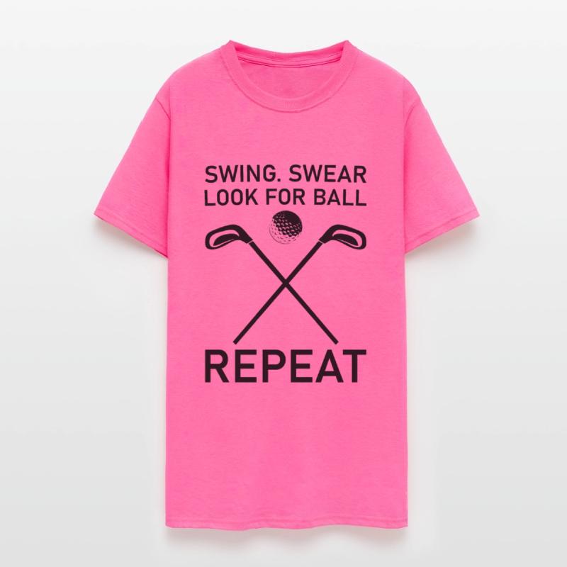 Swing Swear Look For Ball Repeat - Funny Golf