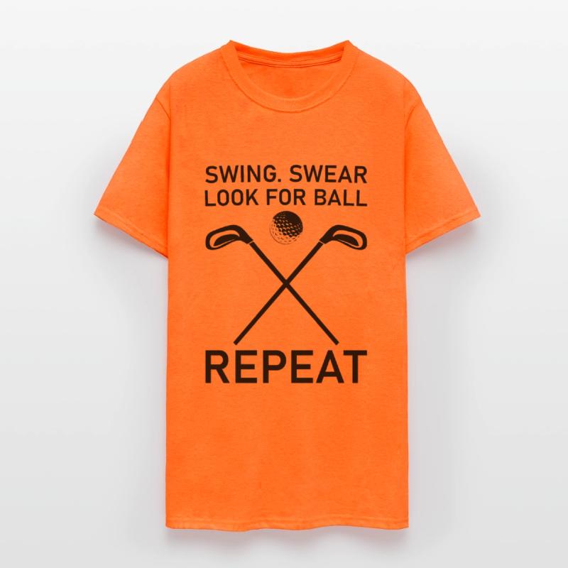 Swing Swear Look For Ball Repeat - Funny Golf