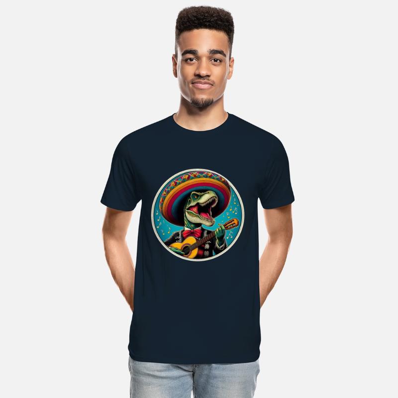 T-rex as Mariachi Singer playing Guitar