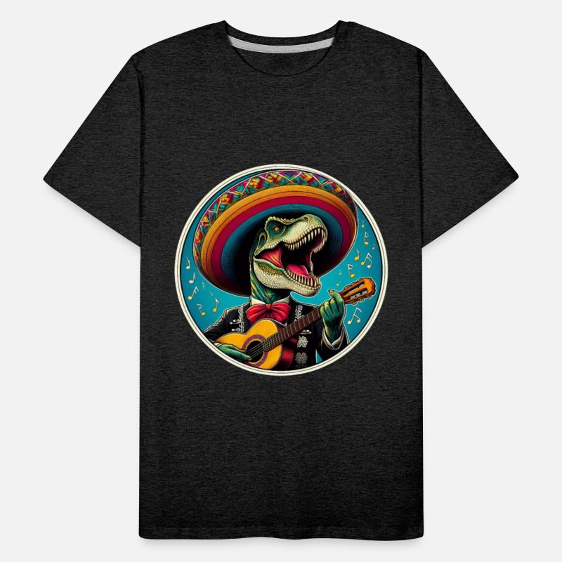 T-rex as Mariachi Singer playing Guitar