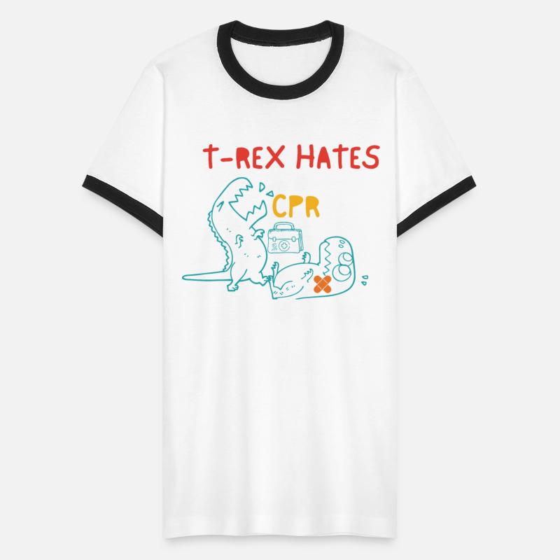 T-rex Hates CPR Funny Retro Apparel