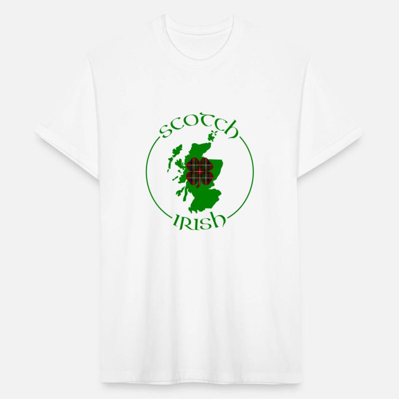 Tartan Shamrock Scotland Scotch Scots Irish Pride