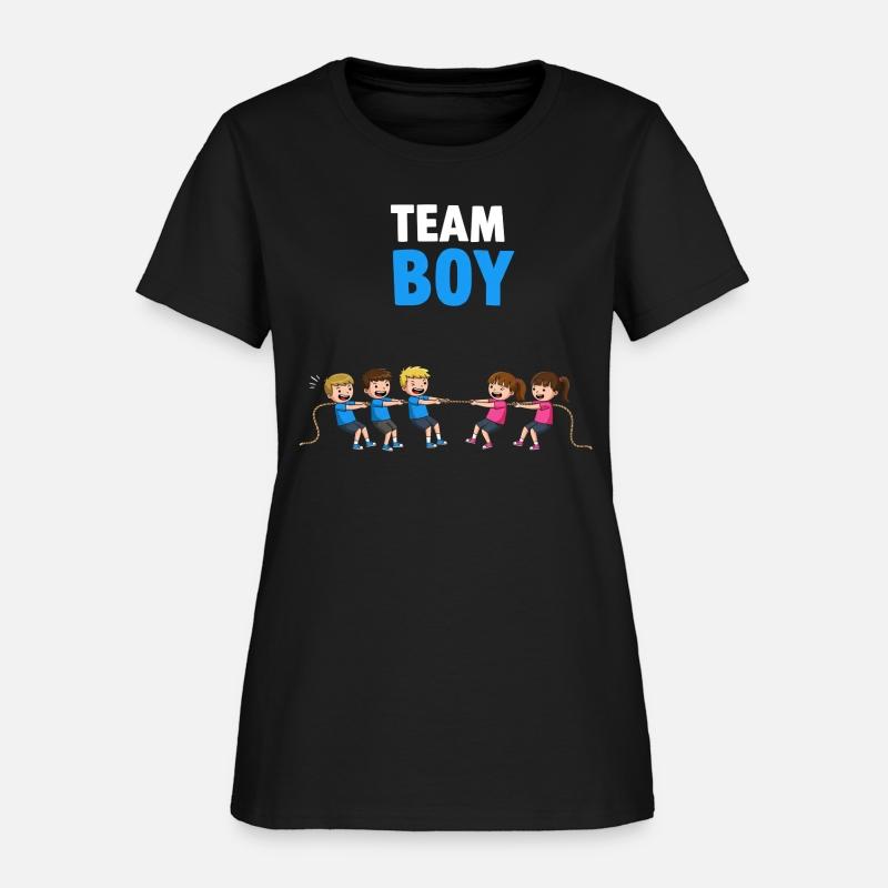 Team Boy Gender Reveal Party Cute Mom Dad Pregnanc
