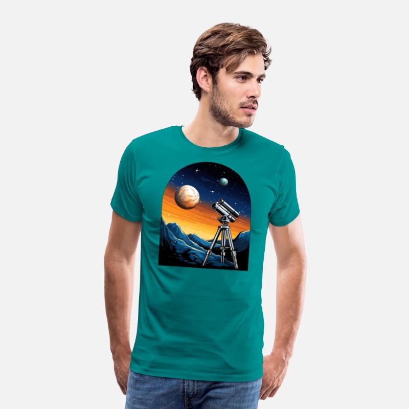 Telescope, planets, moon, mountains, gift, hobby